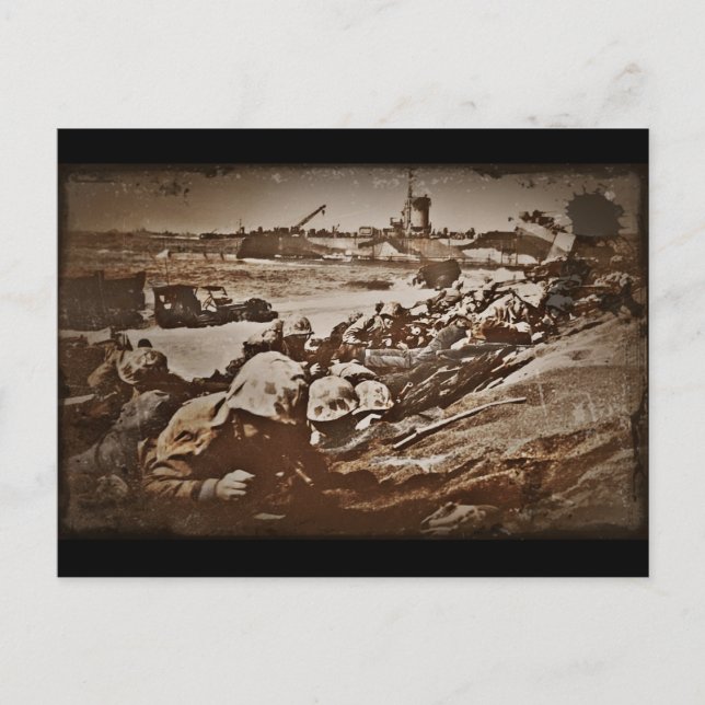 D-Day Landings Verschiedene Bilder Postkarte (Vorderseite)