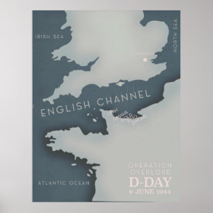 D-Day-Operation overlord MilitÃ¤rposter. Poster