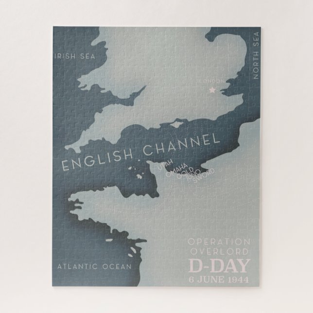 D-Day Operation überlagert Militärposter. (Vertikal)