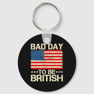 D-Day wird am 4. Juli britisch-amerikanische Flagg Schlüsselanhänger