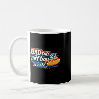 D-Day Wird Ein Heißes Dog Retro 4. Juli _1 Kaffeetasse