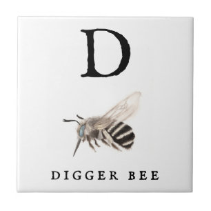 "D" Digger Bee Fliese
