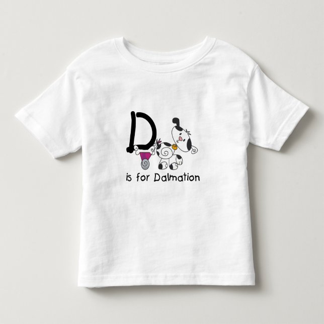 D est pour le T-shirts et les cadeaux de Dalmation (Devant)