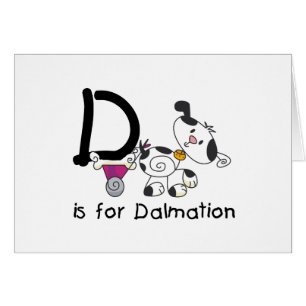 D est pour les T-shirts et cadeaux Dalmation