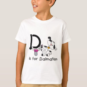 D est pour les T-shirts et cadeaux Dalmation