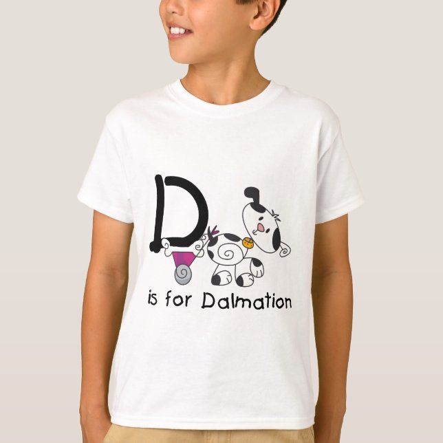 D est pour les T-shirts et cadeaux Dalmation (Devant)