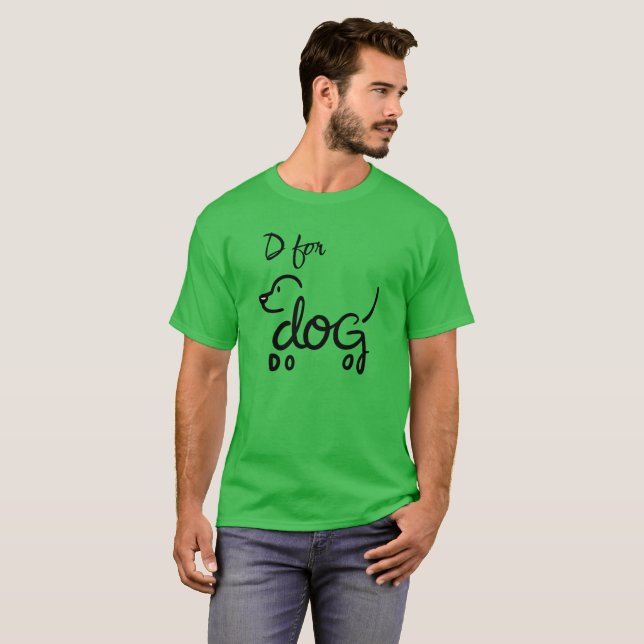 D für Hunde T-Shirt (Vorne ganz)