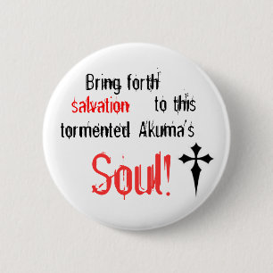 D. Grauer Mann-Knopf Button