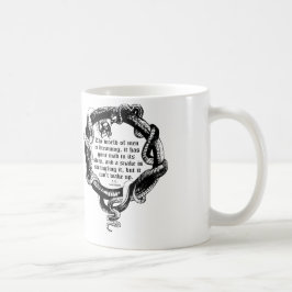 D.H. Lawrence-Zitat-Tasse, Schlangen-Tasse Kaffeetasse