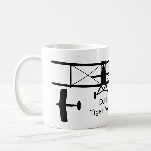 D.H. Tiger Moth Silhouette Tasse (Links)