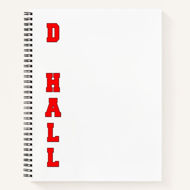 D Hall Notizbuch (Vorderseite)