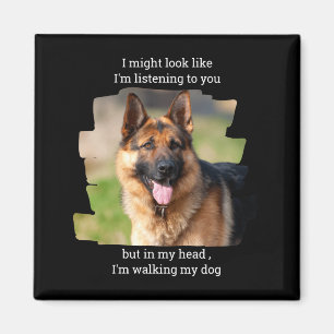 D Haustier Foto Lustiger Hund Papa Magnet