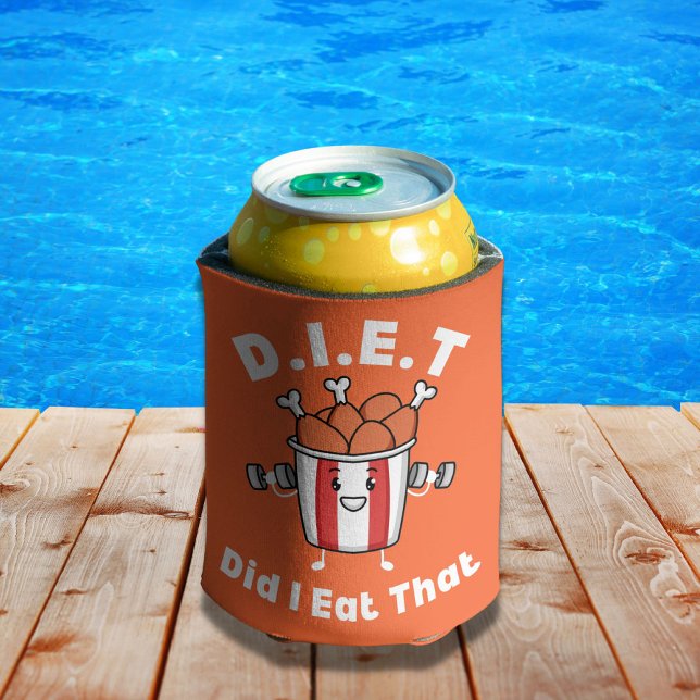 D.I.E.T - Habe ich diesen lustigen Feinschmecker g Dosenkühler (Von Creator hochgeladen)