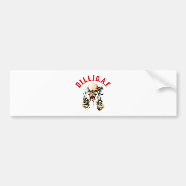 D.I.L.L.I.G.A.F. AUTOAUFKLEBER (Vorne)