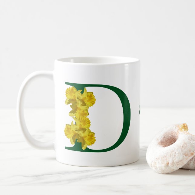 D Ihr Name Kaffeetasse (Mit Donut)