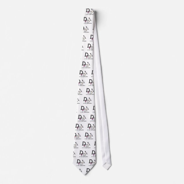 D ist für Dalmation T-Shirts und Geschenke Krawatte (Vorderseite)