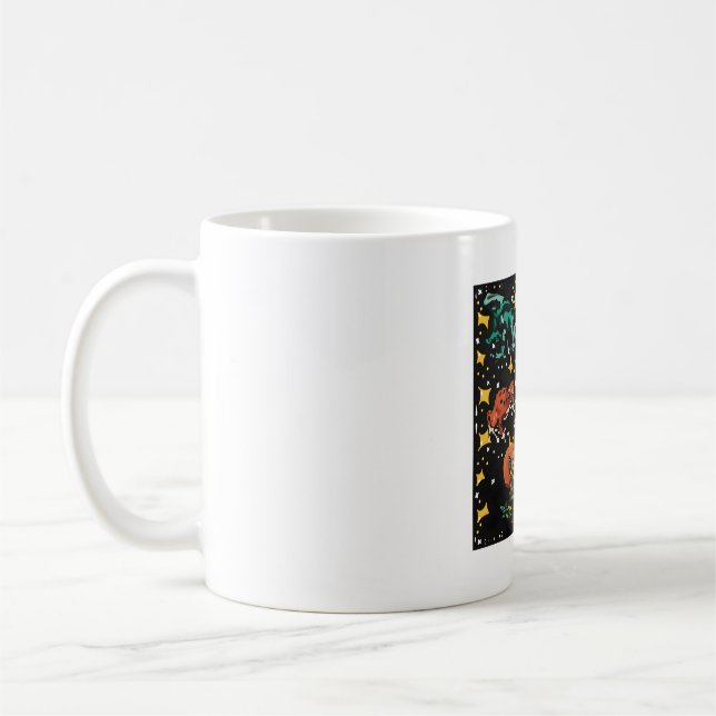 D ist für Dart Frog Kaffeetasse (Links)