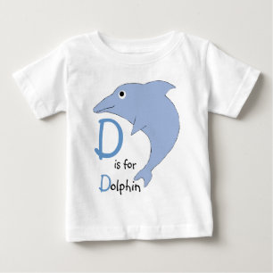 D ist für Delphin-T-Shirt Baby T-shirt
