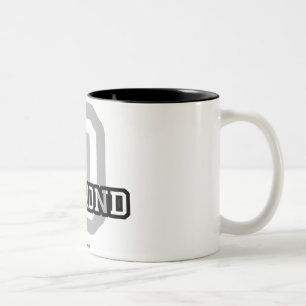 D ist für Desmond Zweifarbige Tasse