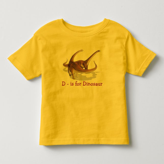 D ist für Dinosaurieralamosaurus-Kleinkind-T - Kleinkind T-shirt (Vorderseite)