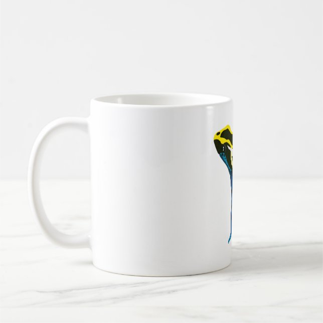 D ist für Dyeing Dart Frog Kaffeetasse (Links)