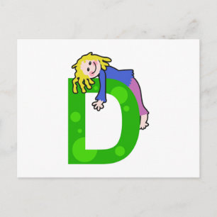 D ist für..... postkarte
