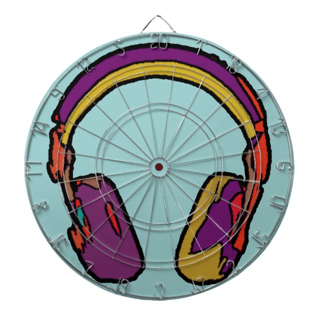 D.J. dj Headphone Dartscheibe (vorne)