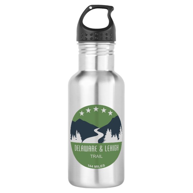 D&L Trail Pennsylvania Edelstahlflasche (Vorderseite)