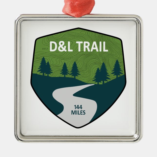 D&L Trail Pennsylvania Ornament Aus Metall (Vorne)