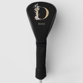 D Monogram Floral Personalisiert Golf Head Cover Golf Headcover