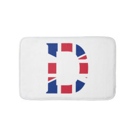 D Monogram überlagert sich auf der Flagge der Unio Badematte