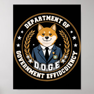 D.o.g.e Abteilung für Regierungseffizienz Poster