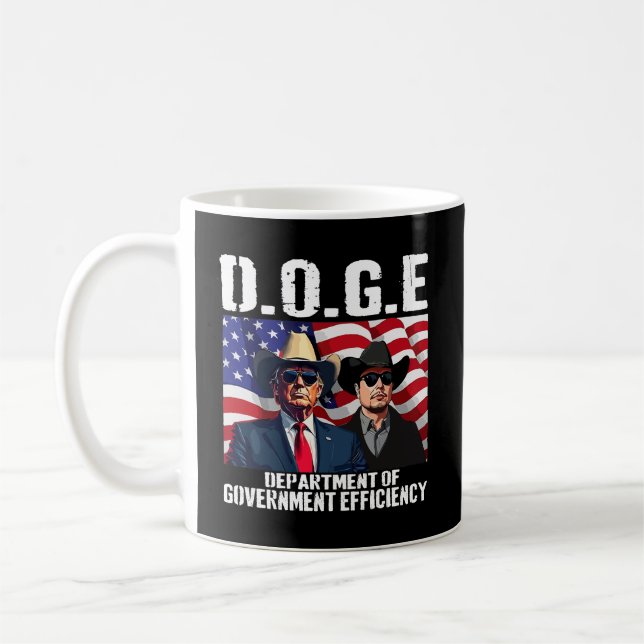 D.O.G.E. Department of Government Efficiency Kaffeetasse (Links)