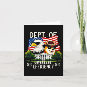 D.o.g.e Department of Government Efficiency Trump Karte