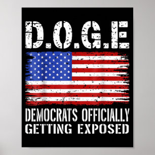 D.o.g.e Doge Demokraten werden offiziell entlarvt Poster
