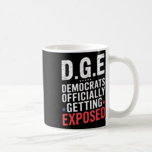 D.o.g.e Doge Government Satire American Flag Kaffeetasse