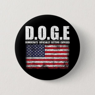 D.o.g.e Doge Ministerium für Regierungseffizienz T Button