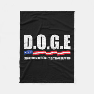 D.o.g.e Doge Ministerium für Regierungseffizienz T Fleecedecke
