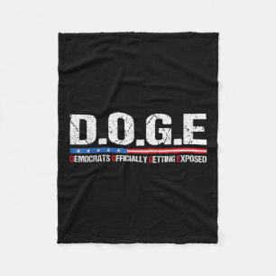 D.o.g.e Doge Ministerium für Regierungseffizienz U Fleecedecke