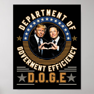 D.o.g.e Doge Ministerium für Regierungseffizienz U Poster