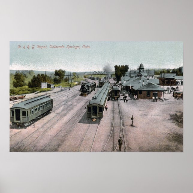 D & R G Bahndepot Poster (Vorne)