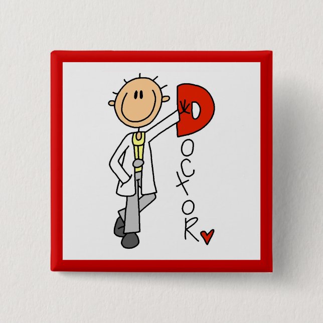D steht für Doktor Button (Vorderseite)