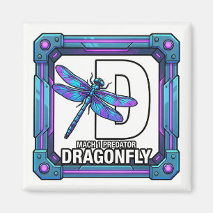 D steht für Libelle – GTA Style ABC Lernmagnet Magnet