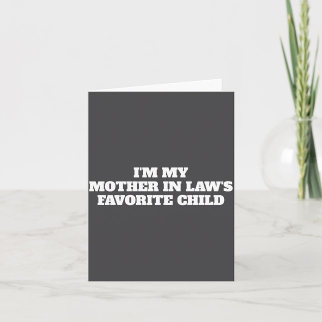 D Thoughtful Mother In Law Humor _1  Karte (Vorderseite)