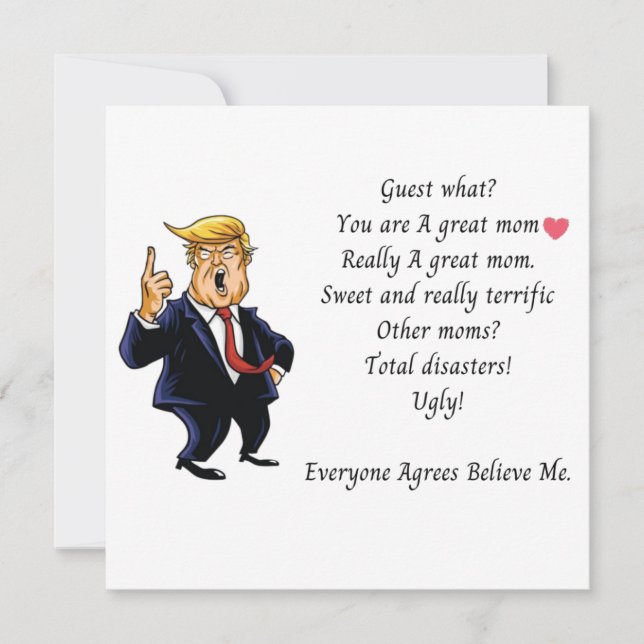 D.Trump Grande carte de la mère (Devant)