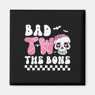 D Zwei der Knochen Geburtstag Kleinkind Halloween Magnet