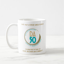 DA50 Worldwide Virtual Convention Mug in Gold/Teal Kaffeetasse