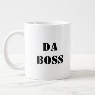 Da Boss Funny Company Manager Jumbo-Tasse