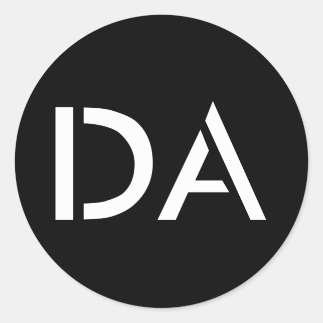 DA Classic Black Sticker (Vorderseite)