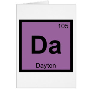 Da - Dayton Ohio Chemie Periodensystem Symbol